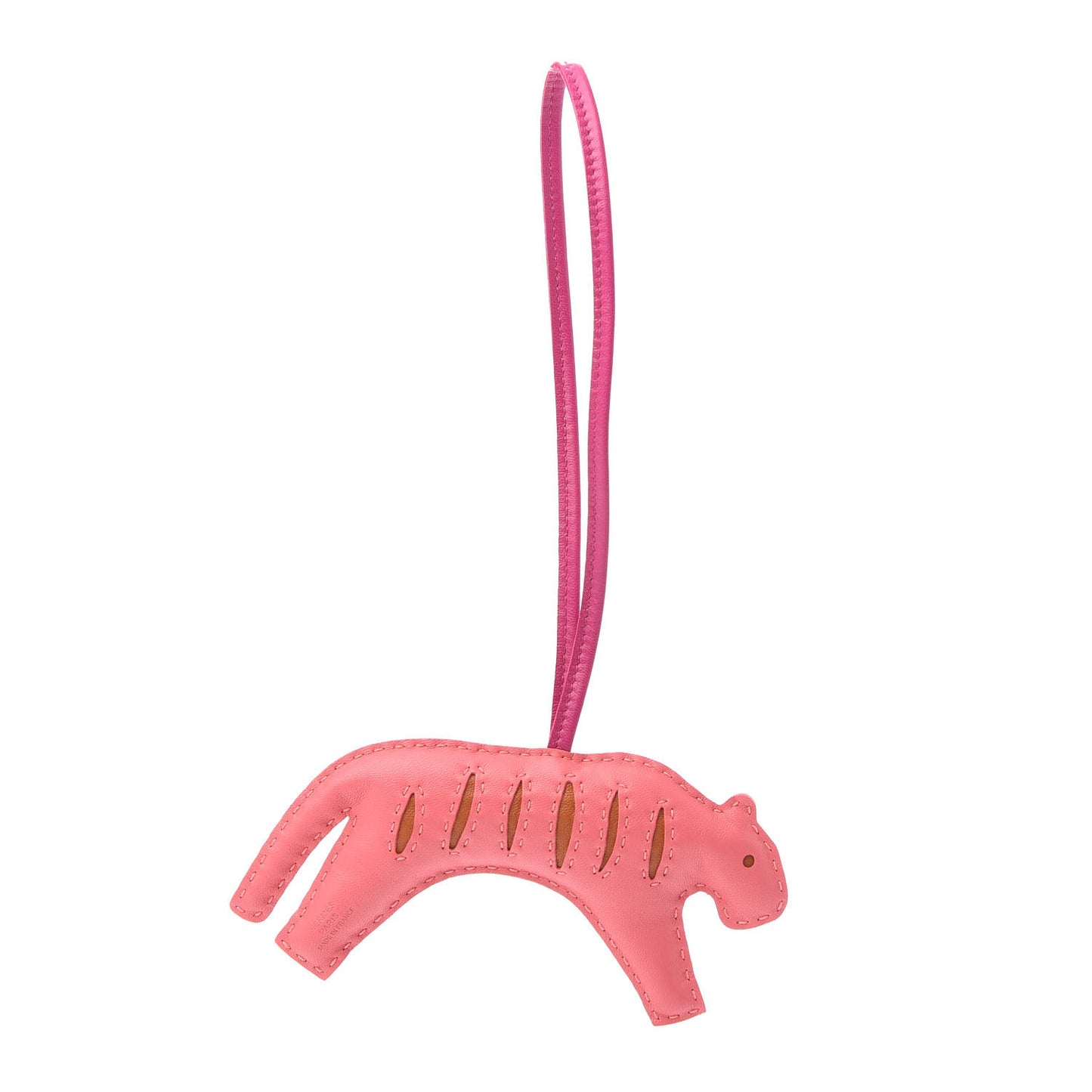 Milo Lambskin Rooroo Bag Charm Rose Azalee Pain D'Epice Rose Poupre