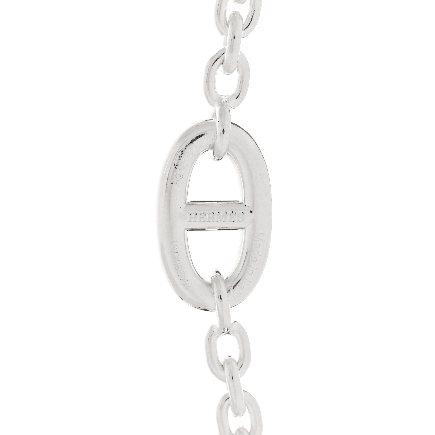 Hermes Sterling Silver Farandole Necklace 120 5 of 6