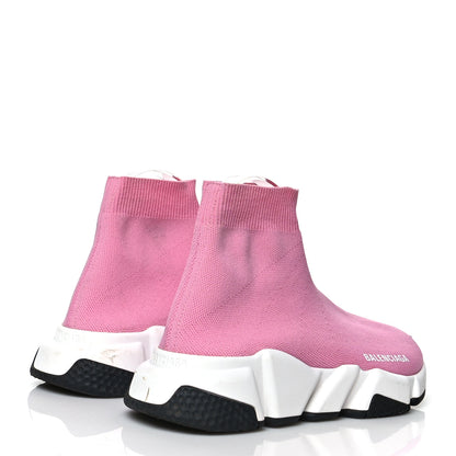 Balenciaga Neoprene Knit Womens Speed Sneakers 37 Pink 4 of 13