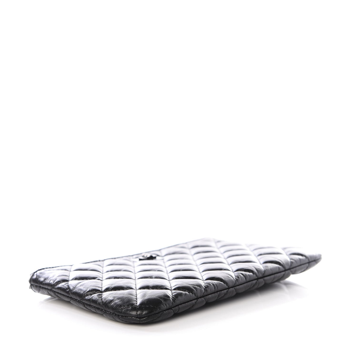 Aged Calfskin Quilted Medium Reissue Cosmetic Case So Black