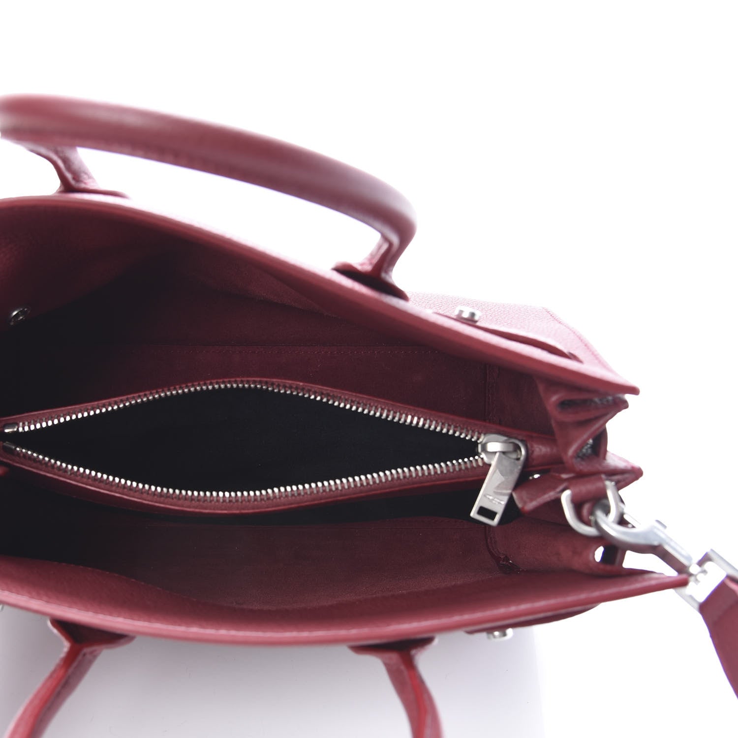 Saint Laurent Grained Calfskin Nano Sac De Jour Souple Palissandre 5 of 10