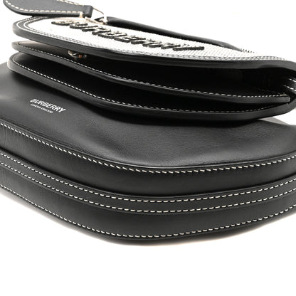 Burberry Canvas Horseferry Print Double Olympia Shoulder Bag Black 9 of 9