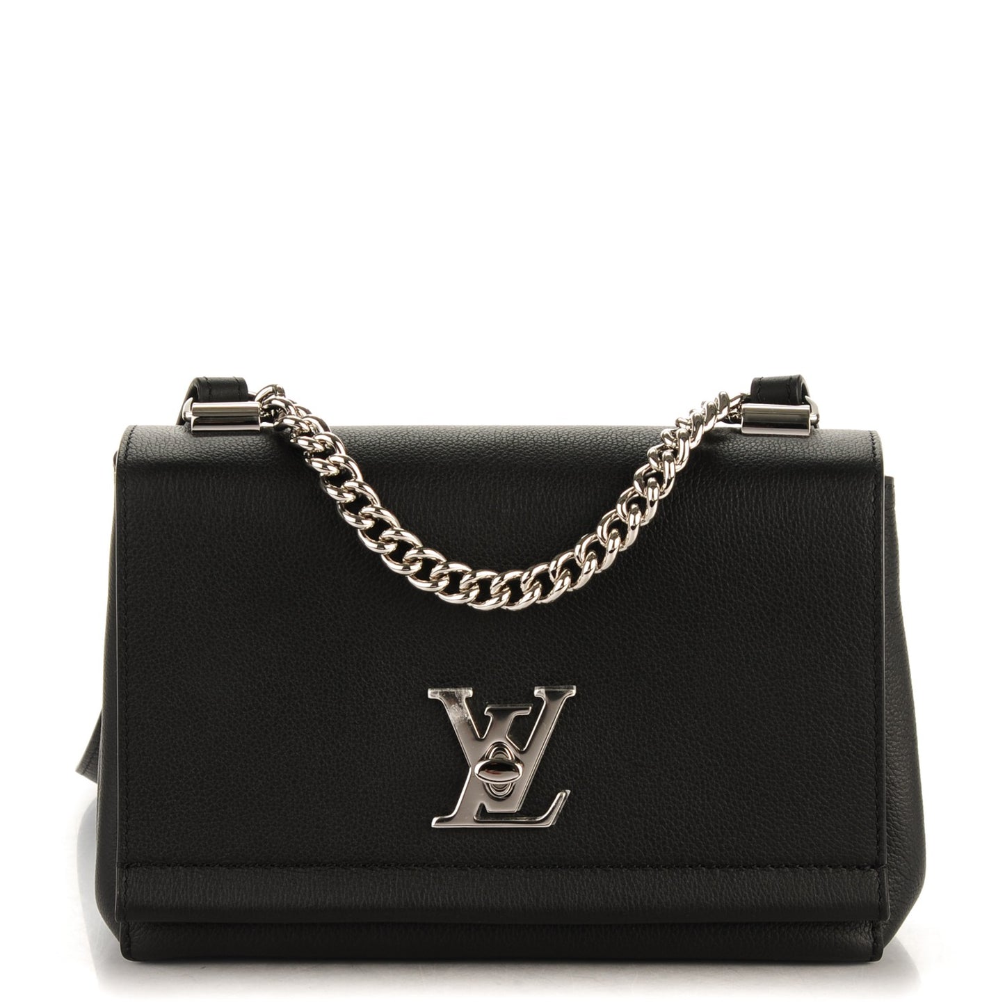 Calfskin Lockme II Chain Bag BB Black