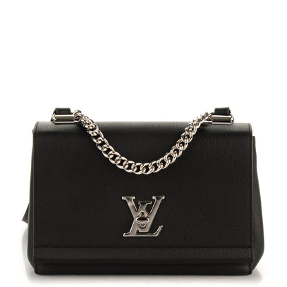 Louis Vuitton Calfskin Lockme II Chain Bag BB Black 1 of 7