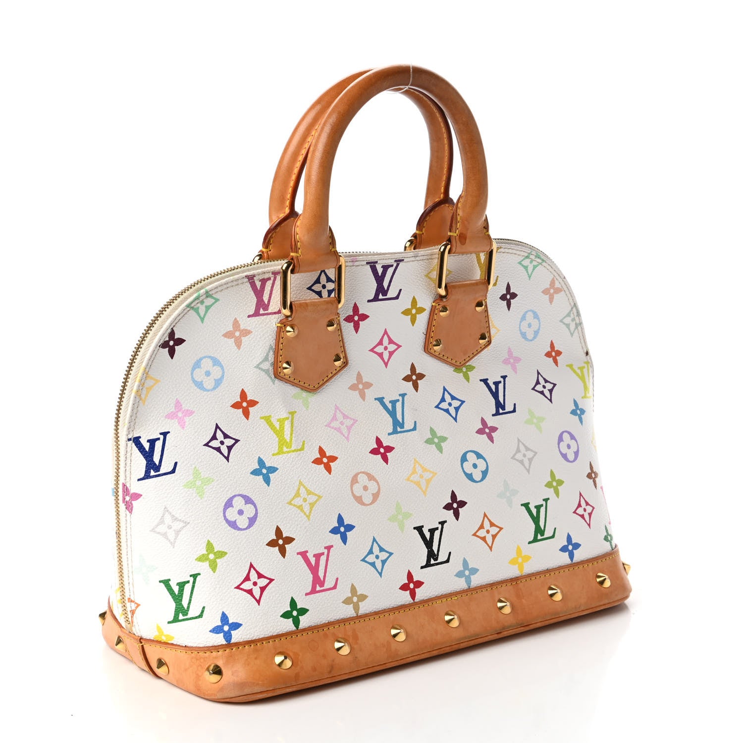 Louis Vuitton Monogram Multicolor Alma White 3 of 11