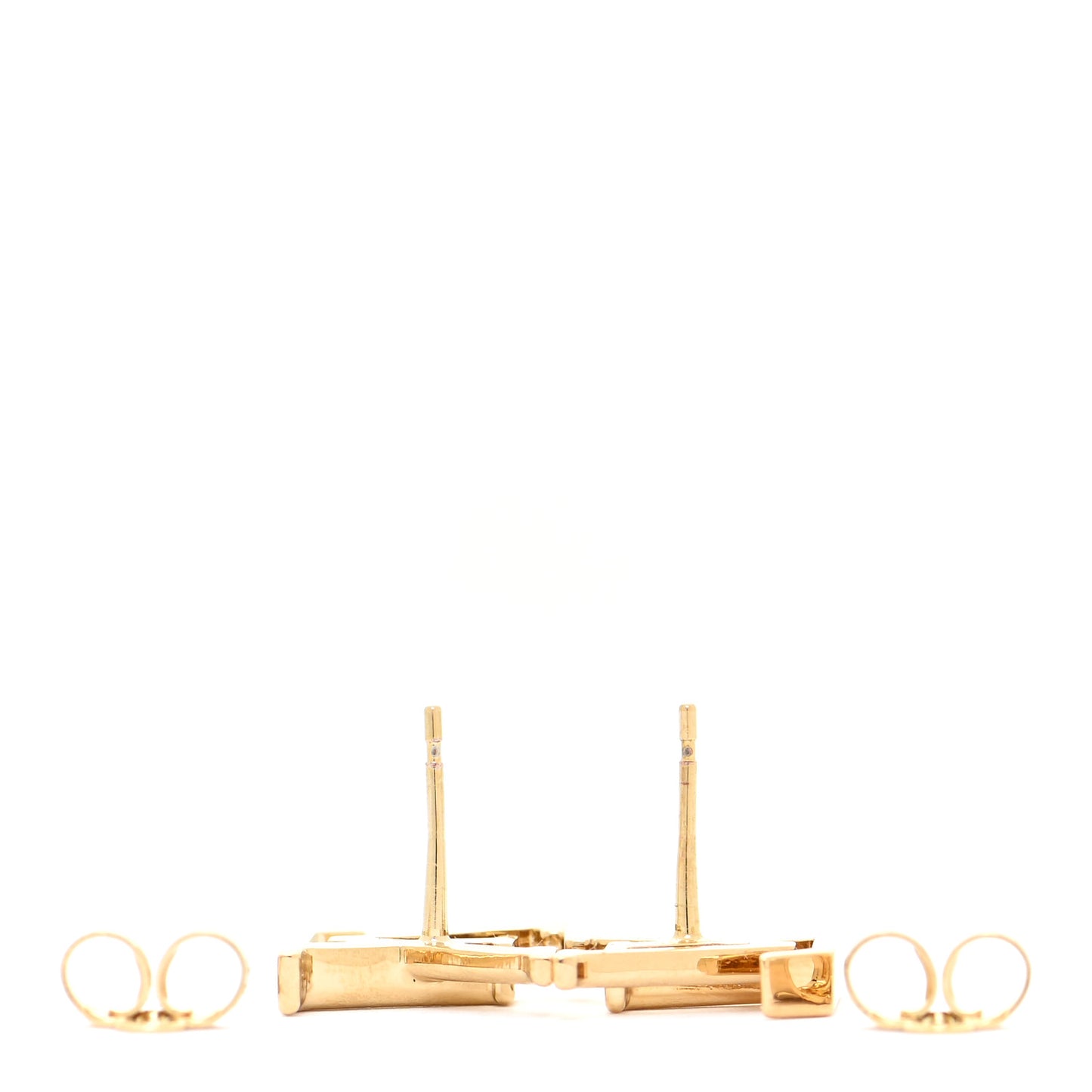 Metal LV Iconic Earrings Gold