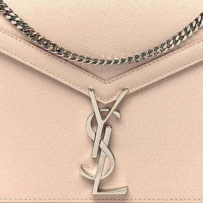 Saint Laurent Grain De Poudre Monogram Cassandra Clasp Bag Marble Pink 8 of 12
