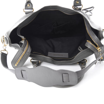 Balenciaga Chevre Gold Metallic Edge Hardware City Gris Acier 5 of 15