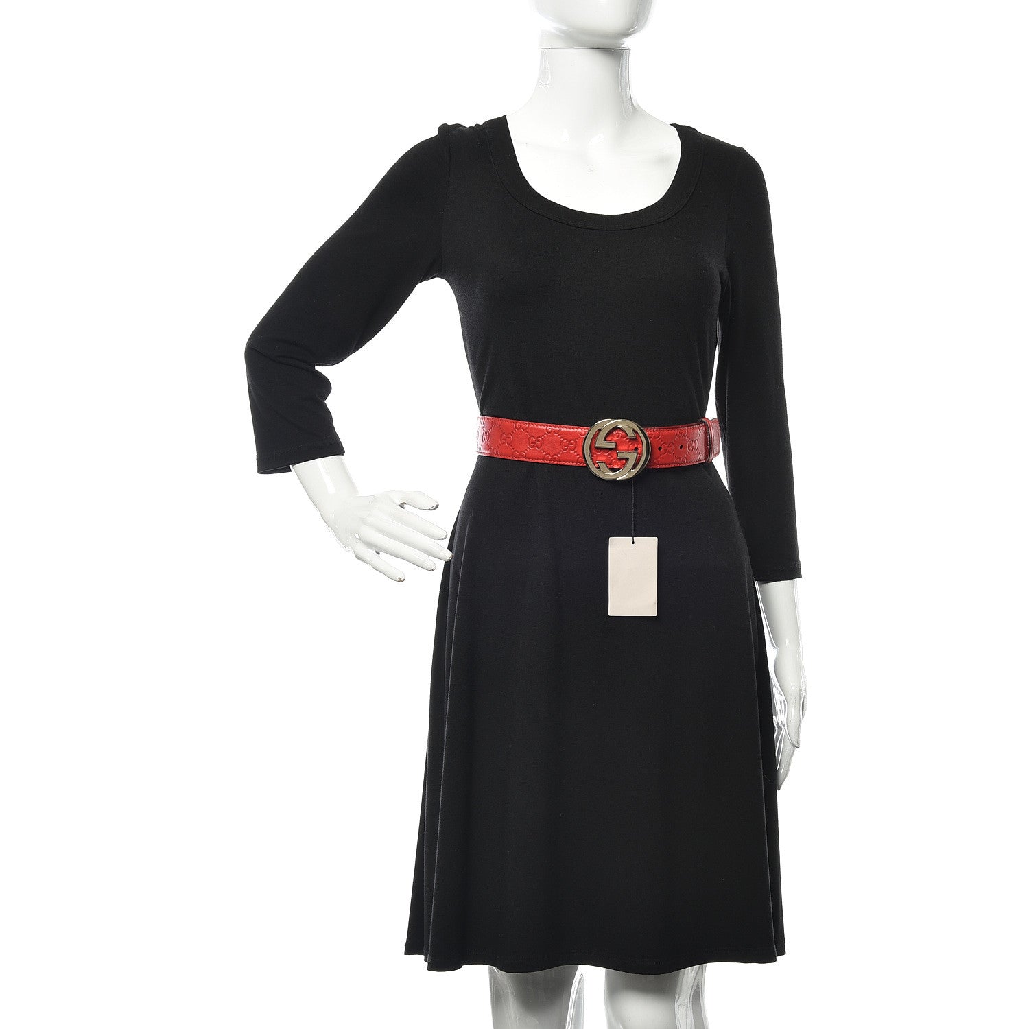 Gucci Guccissima Signature Interlocking G 40mm Belt 85 34 Red 2 of 6