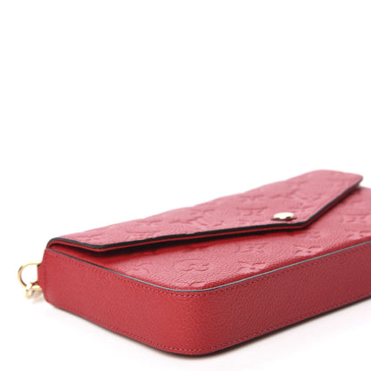 Louis Vuitton Empreinte Pochette Felicie Chain Wallet Scarlet 6 of 12