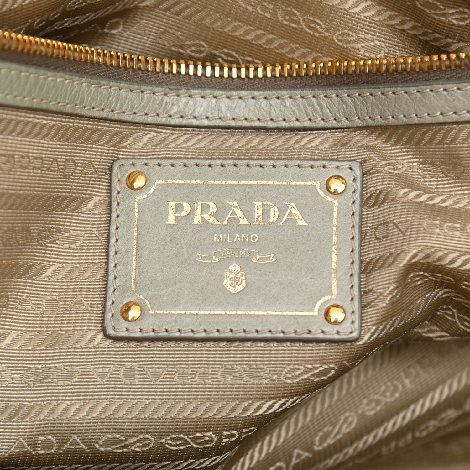 Prada Glace Calfskin Satchel Argilla 12 of 24
