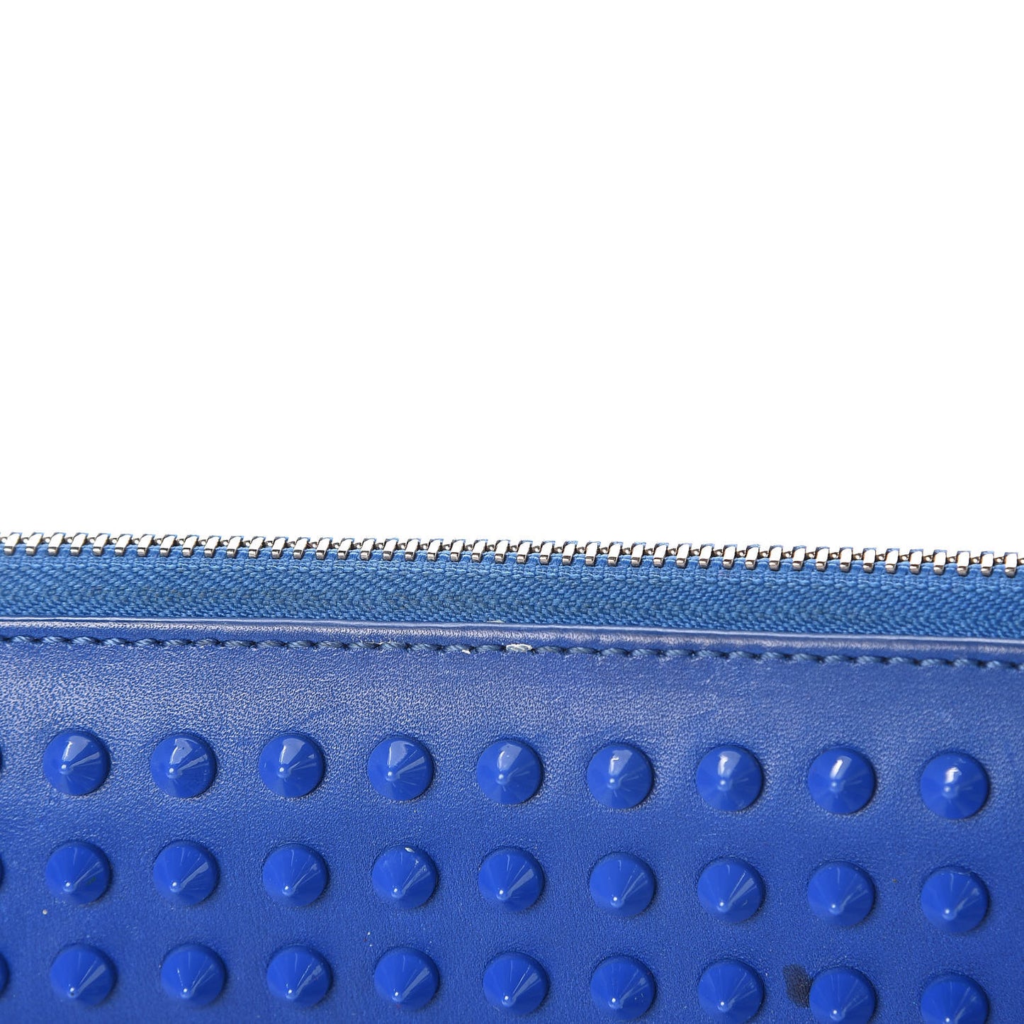 Calfskin Spiked IPad Case Blue Saphir