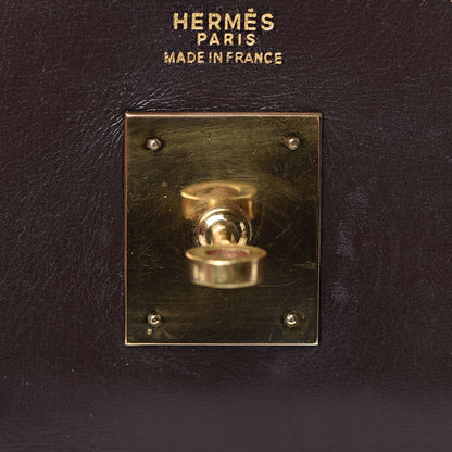 Hermes Box Kelly Retourne 32 Chocolate 14 of 64
