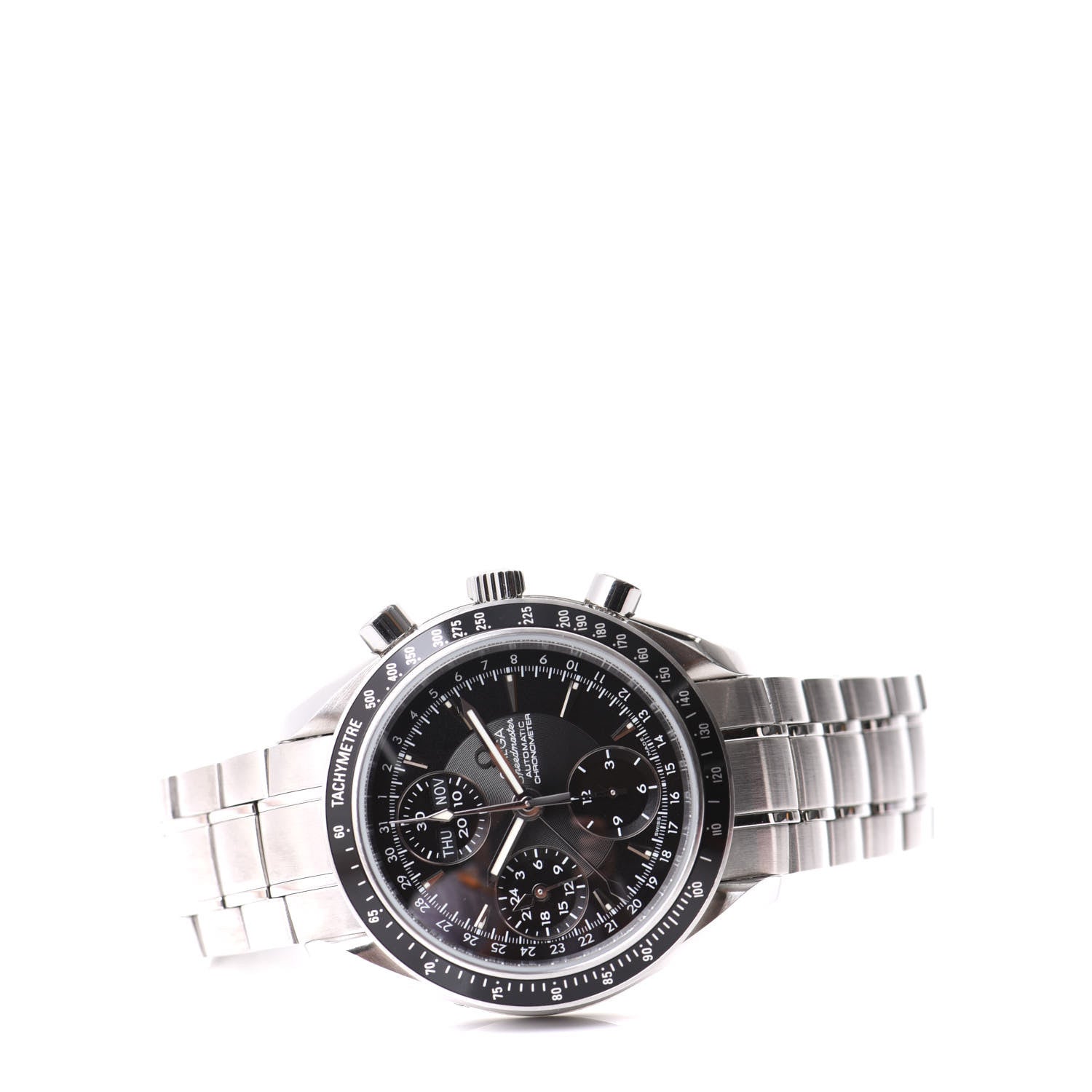 Omega Stainless Steel 40mm Speedmaster Chronograph Automatic Watch Black 3220.50.00 2 of 7