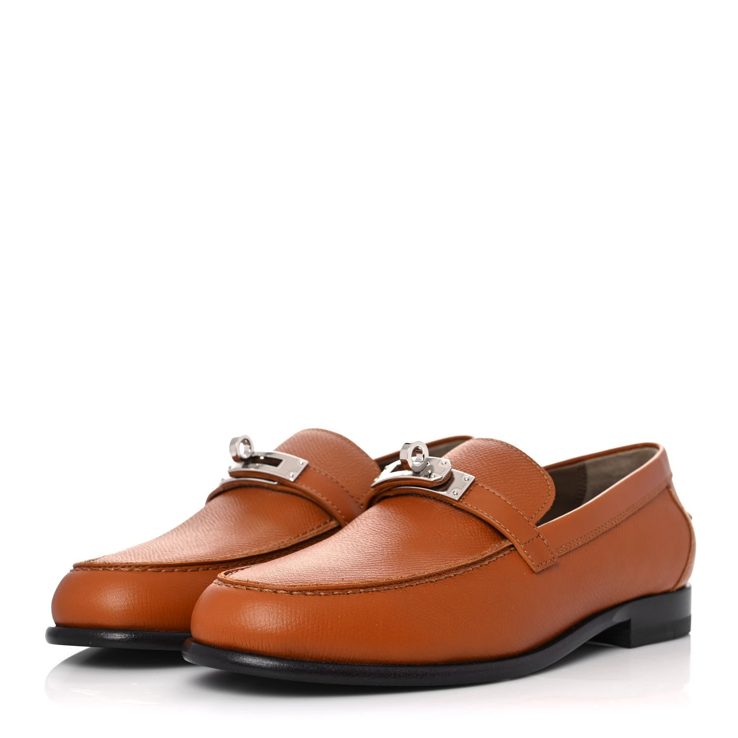 Hermes Epsom Womens Destin Loafer 37 Naturel 3 of 9