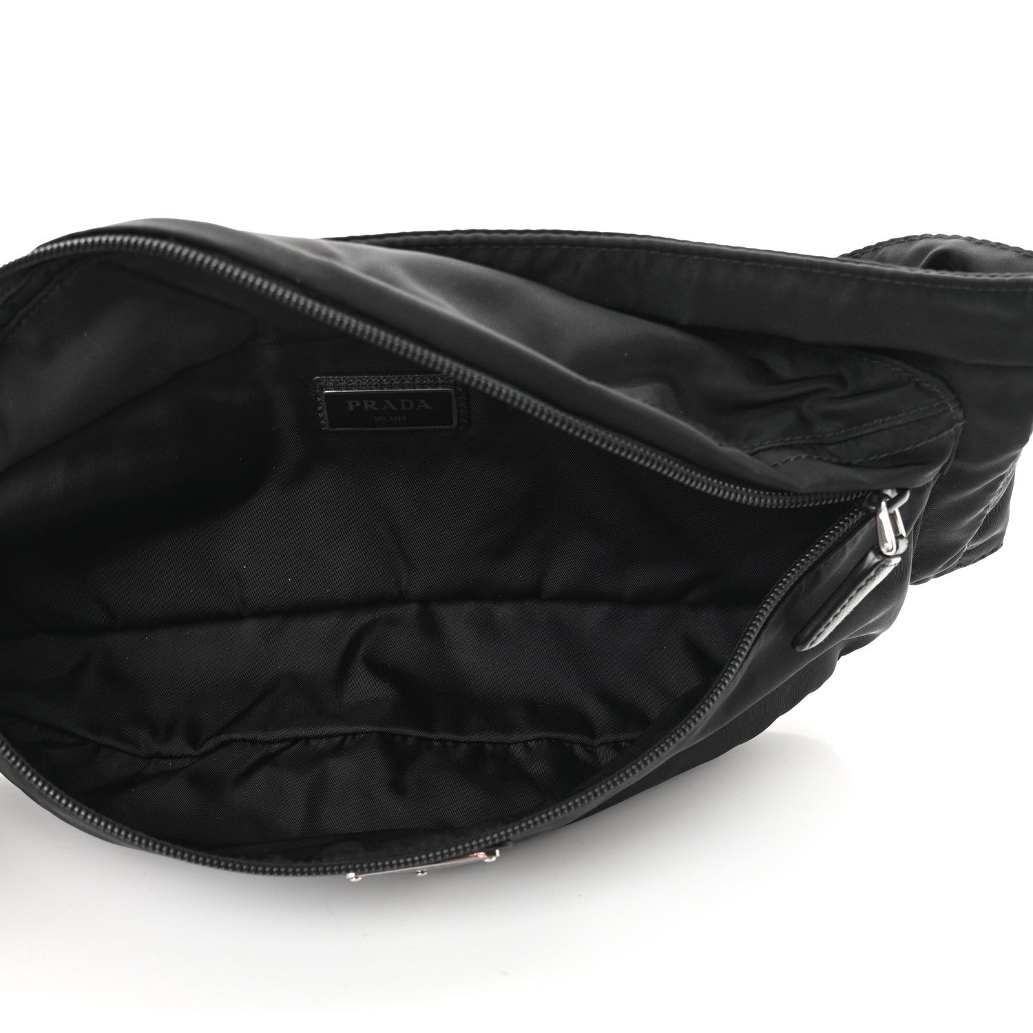 Prada Tessuto Nylon Montagna Belt Bag Black 6 of 12