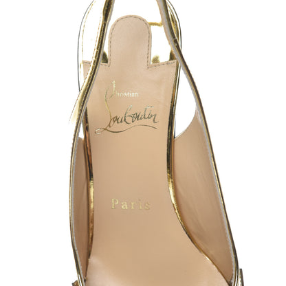 Christian Louboutin Rete Specchio Frescobella 70 Pumps 37 Gold 8 of 9