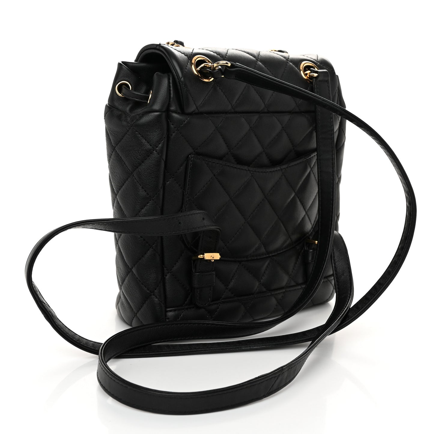 Calfskin Quilted Mini Urban Spirit Backpack Black