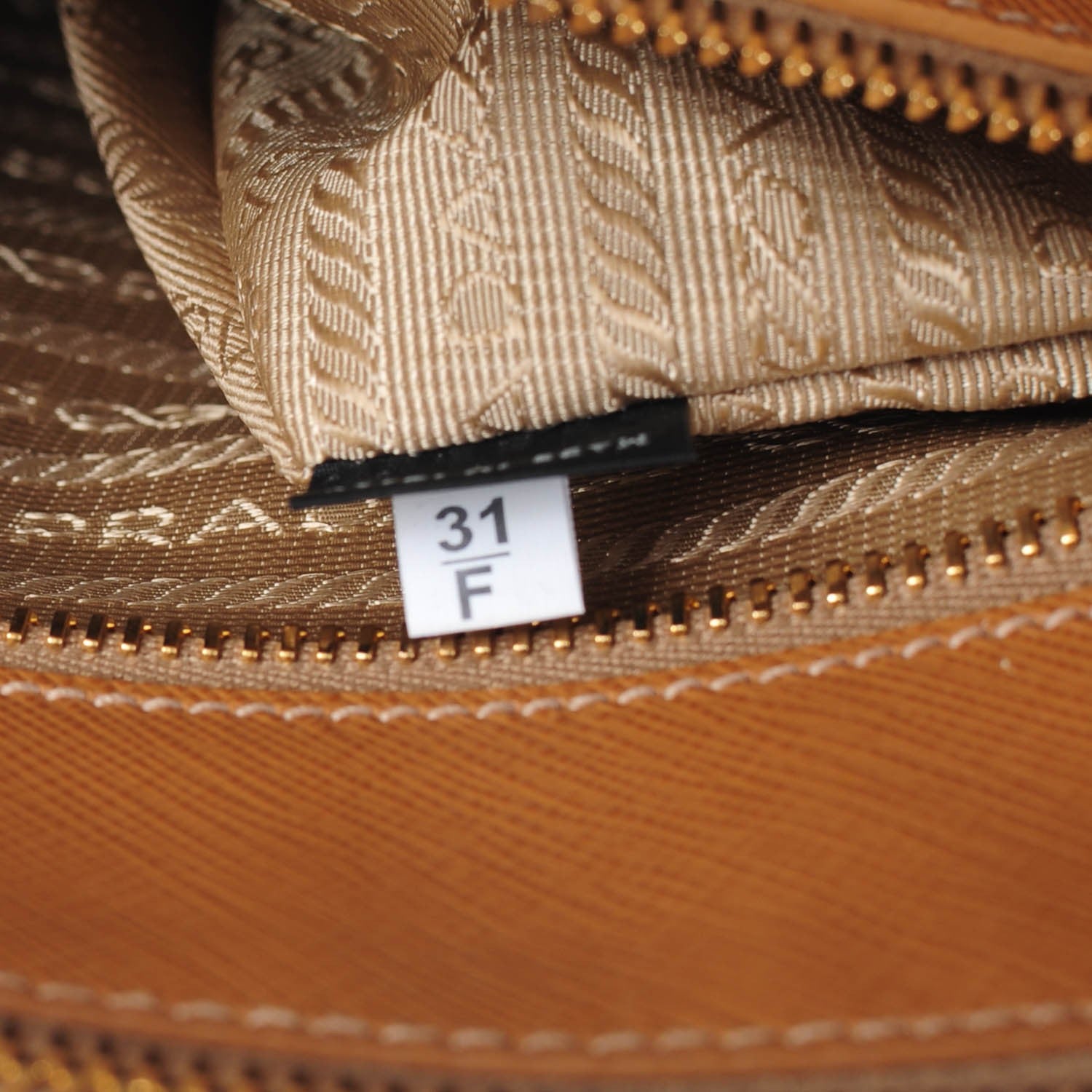 Prada Saffiano Large Galleria Double Zip Tote Cannella 8 of 9