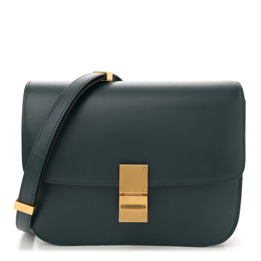 Box Calfskin Medium Classic Box Flap Bag Amazone