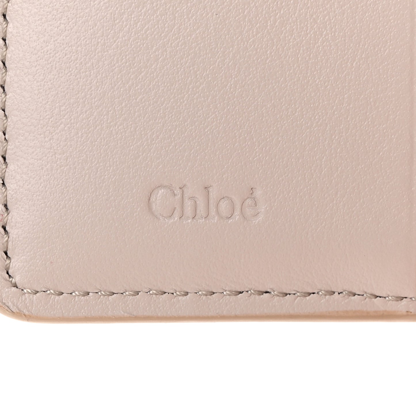 Shiny Calfskin Sense Compact Wallet Wild Grey