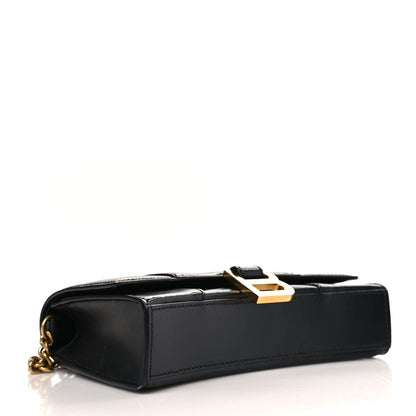 Balenciaga Shiny Box Calfskin Hourglass Chain Bag Black 4 of 8