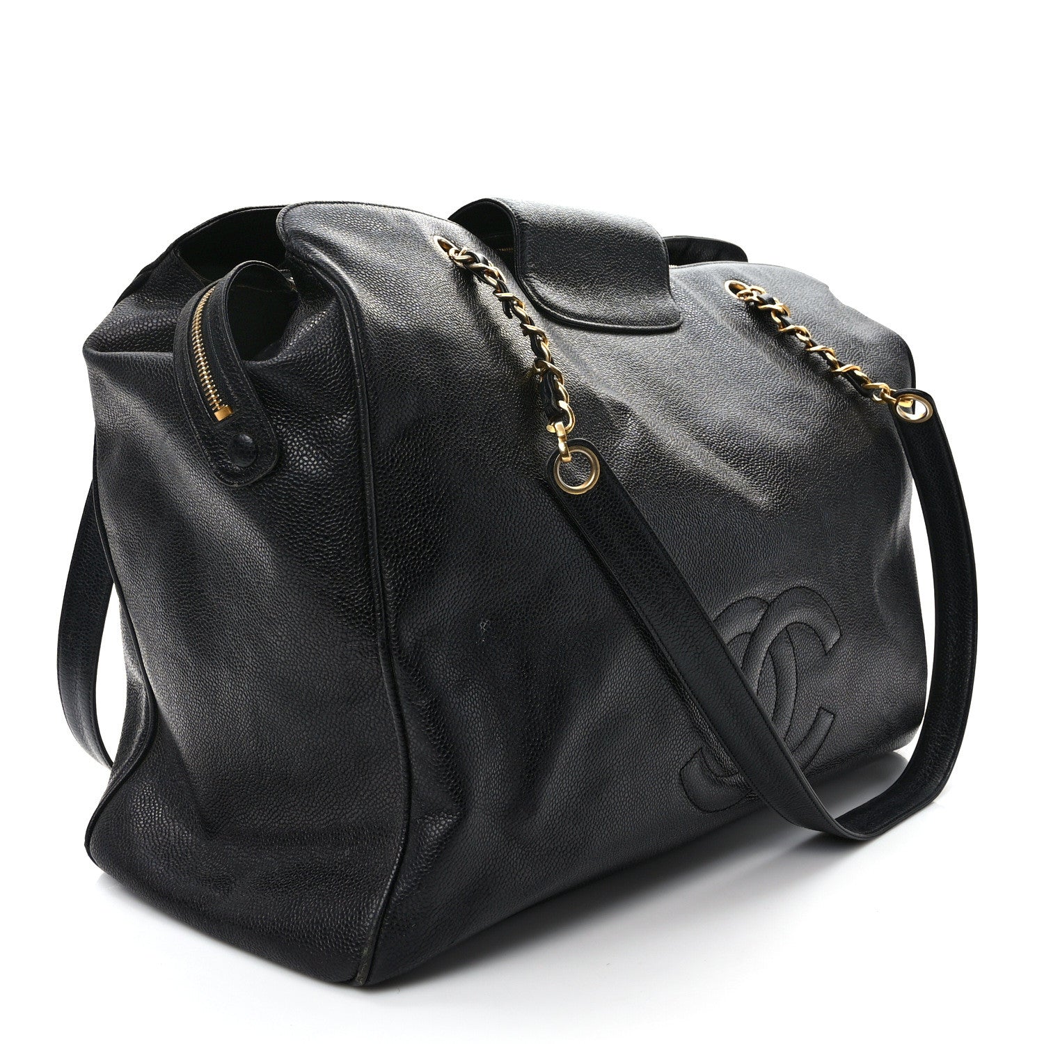 Chanel Caviar XL Weekender Bag Black 3 of 12
