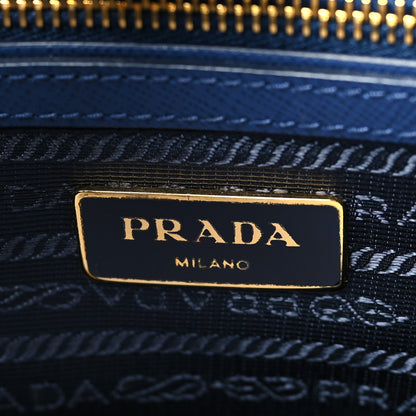 Prada Saffiano Medium Galleria Double Zip Tote Bluette 6 of 9