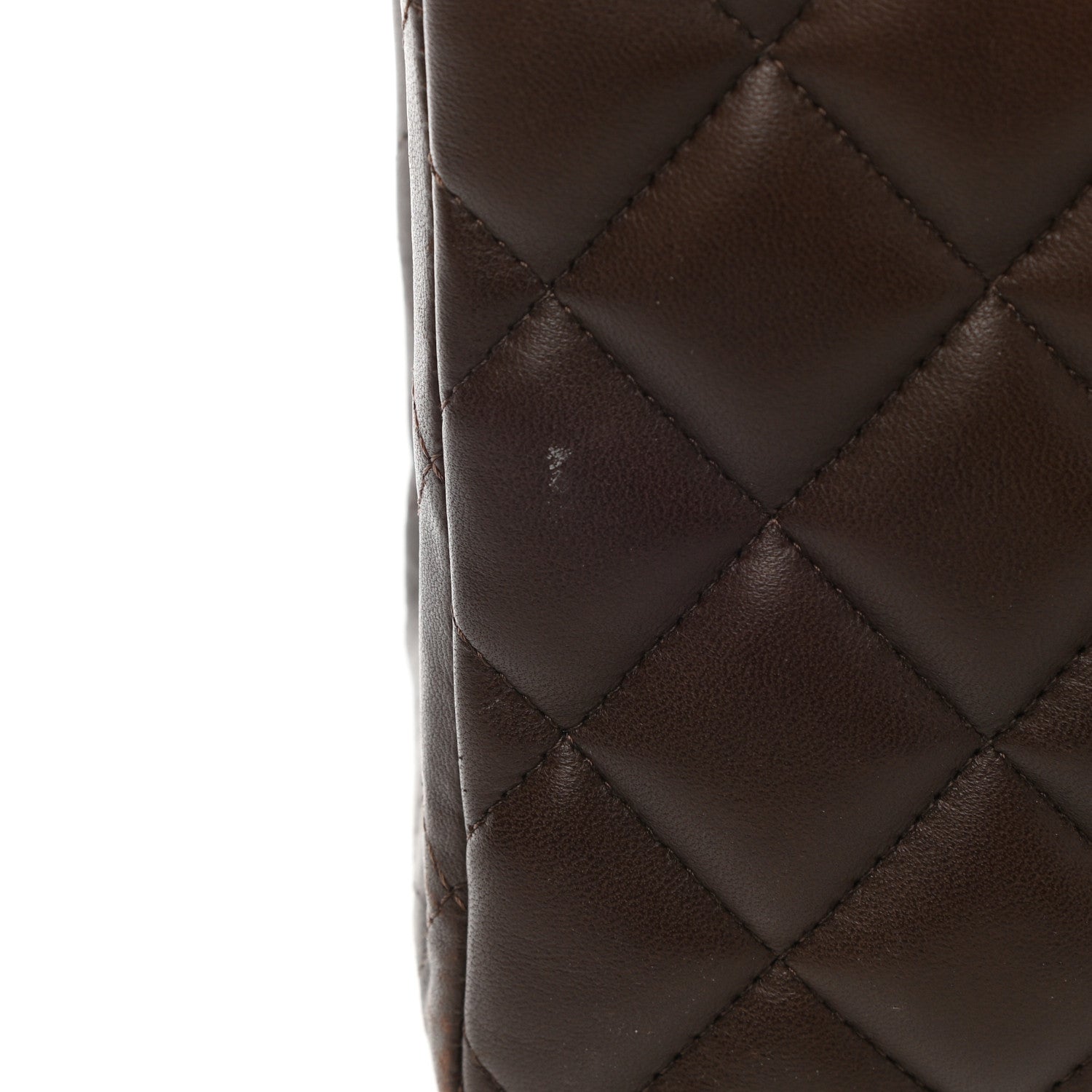 Chanel Lambskin Quilted Jumbo Single Flap Dark Brown 15 of 15