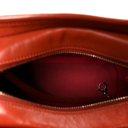 Chanel Aged Calfskin Quilted Small Gabrielle Hobo Red 5 of 10