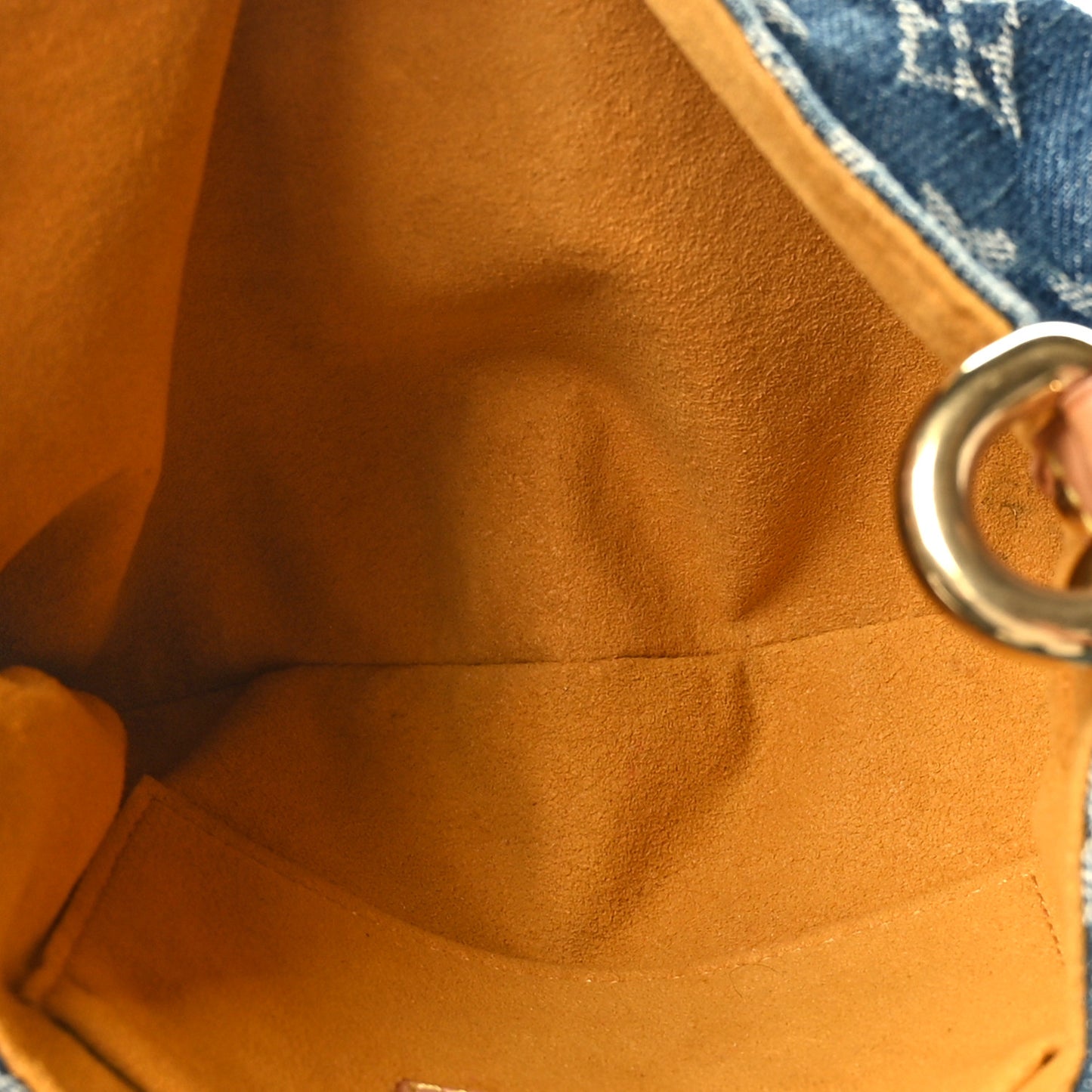 Monogram Denim Mini Pleaty Blue