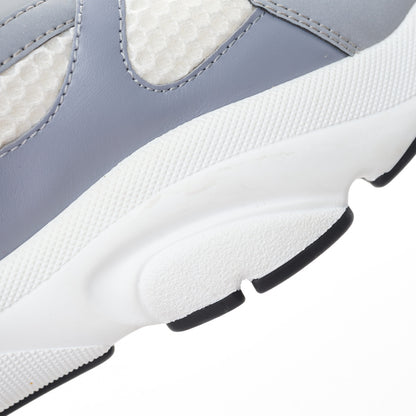 Christian Dior Technical Mesh Calfskin Mens B22 Sneakers 42 White Blue Grey 15 of 15