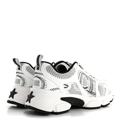 Christian Dior Technical Mesh Dior Chrono Sneakers 37 White Black 5 of 10