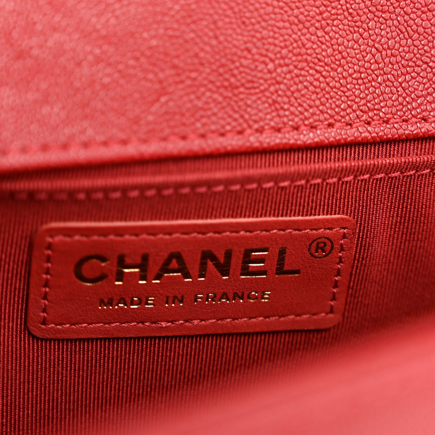 Lambskin Quilted Medium Boy Flap Red