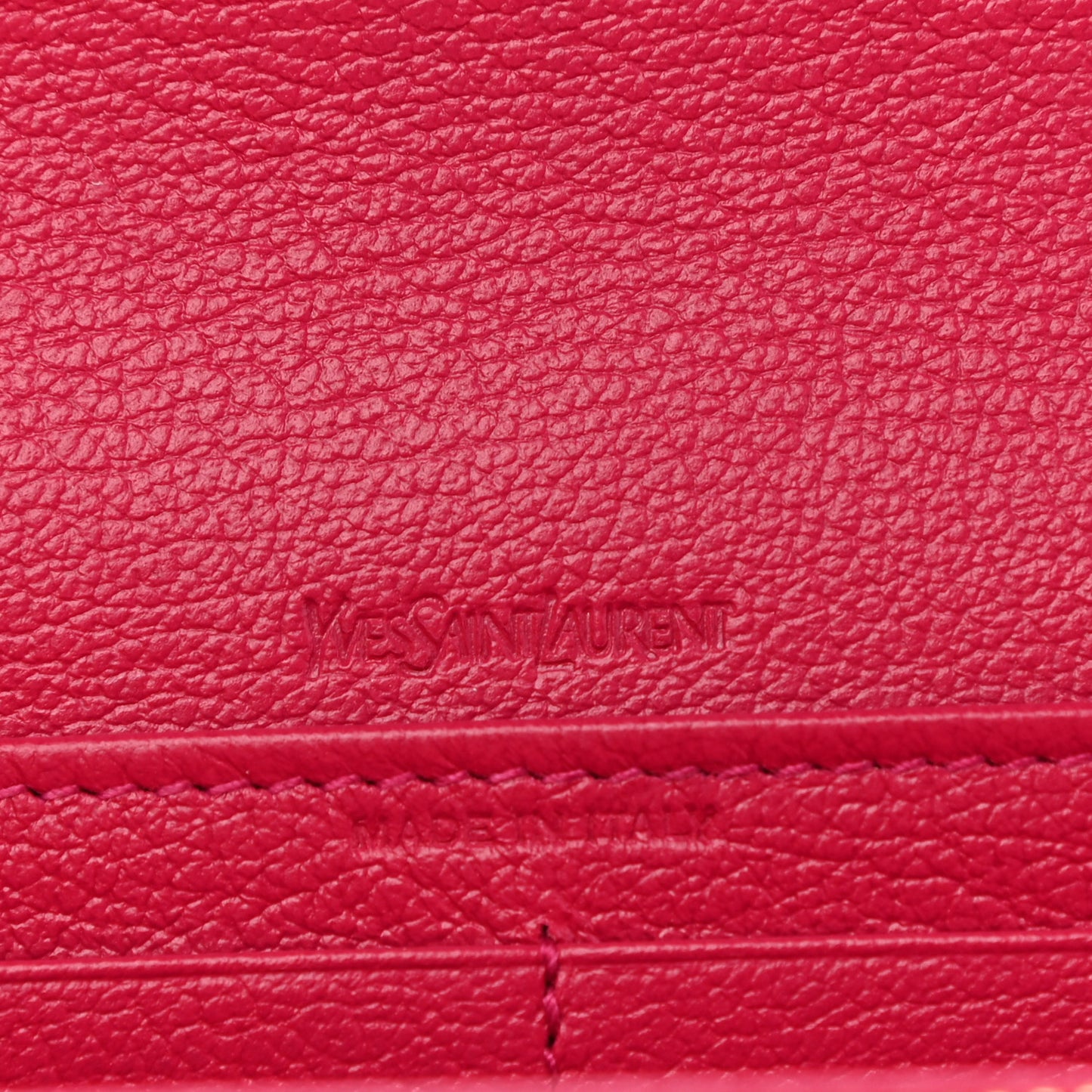 Goatskin Belle De Jour Flap Wallet Fuchsia