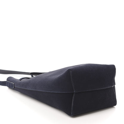 Mansur Gavriel Suede Mini Bucket Bag Navy 4 of 10