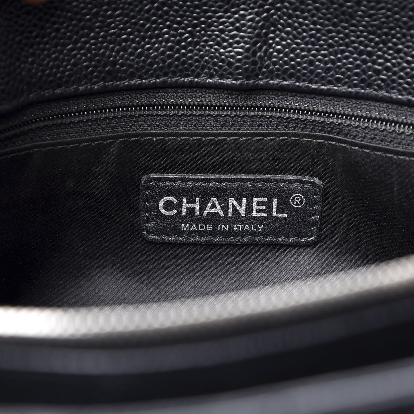 Caviar Quilted Grand Shopping Tote GST Black