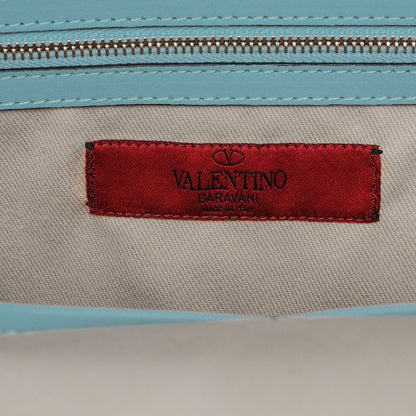 Valentino Garavani Vitello Rockstud Dome Shopper Baby Blue 6 of 8