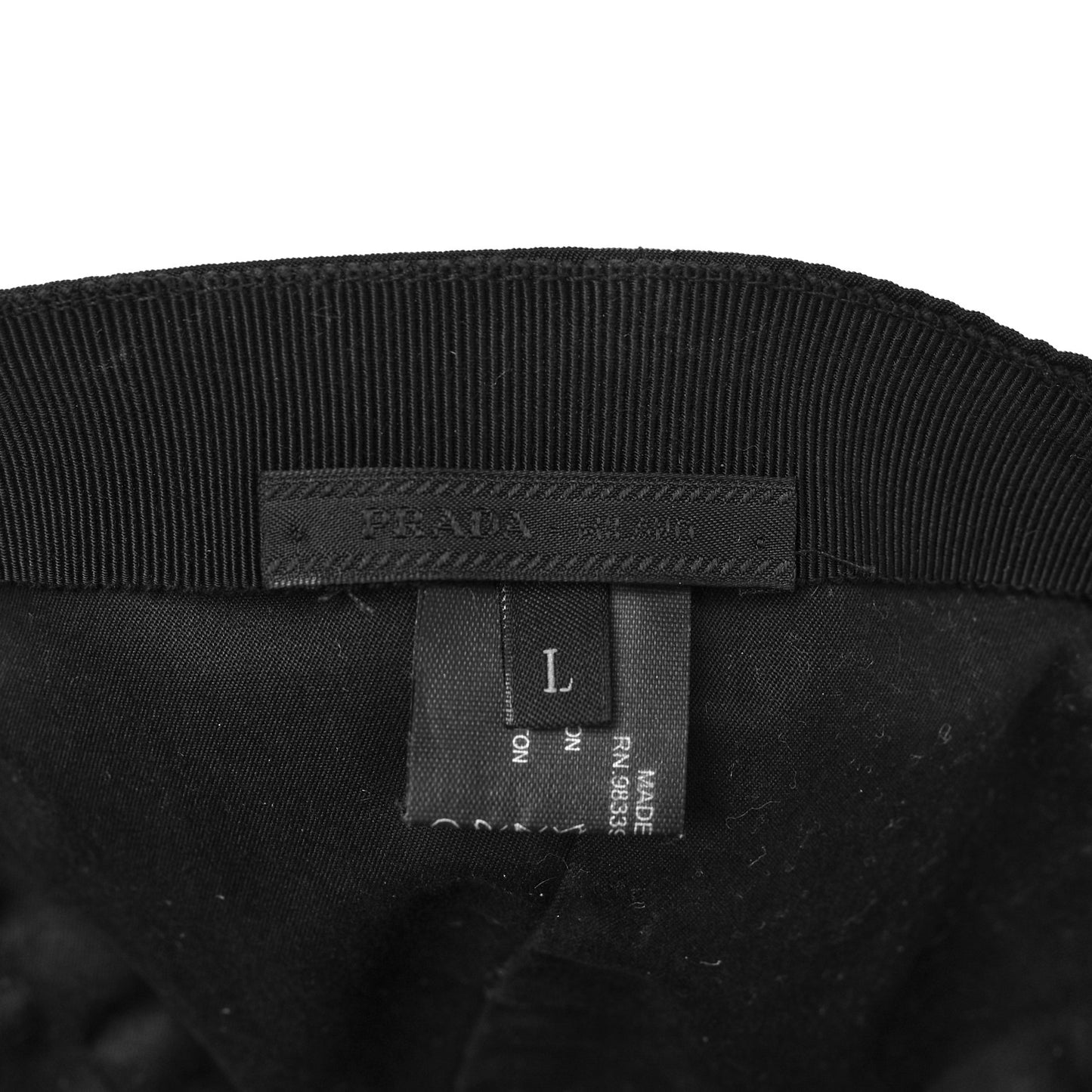 Tessuto Nylon Baseball Cap L Black