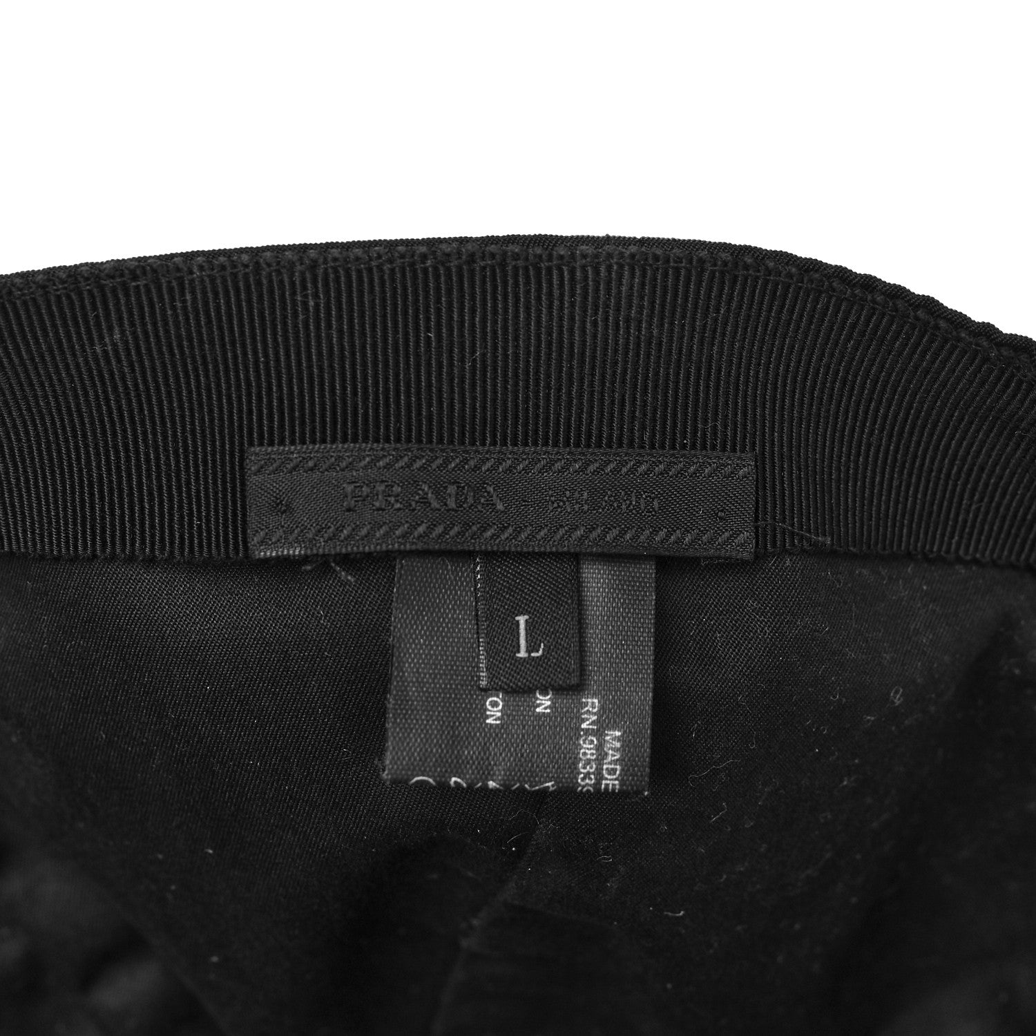Prada Tessuto Nylon Baseball Cap L Black 6 of 6