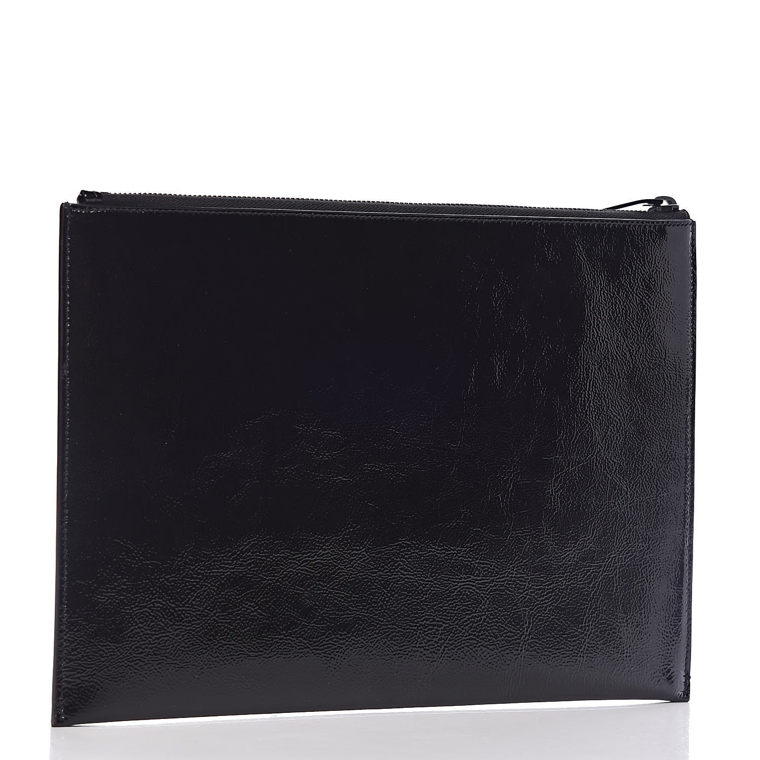 Saint Laurent Texturized Patent Monogram iPad Case Black 3 of 8