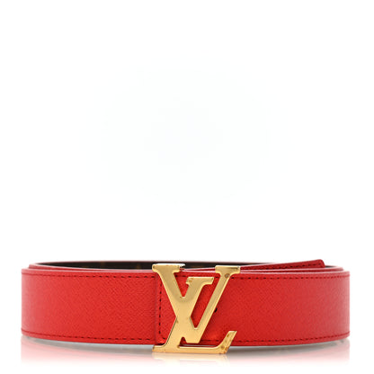 Louis Vuitton Monogram 30mm LV Initiales Reversible Belt 80 32 Coquelicot 3 of 10