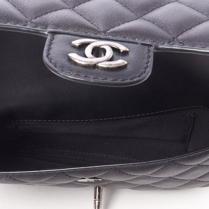 Chanel Lambskin Quilted Small Natural CC Flap Black 7 of 11