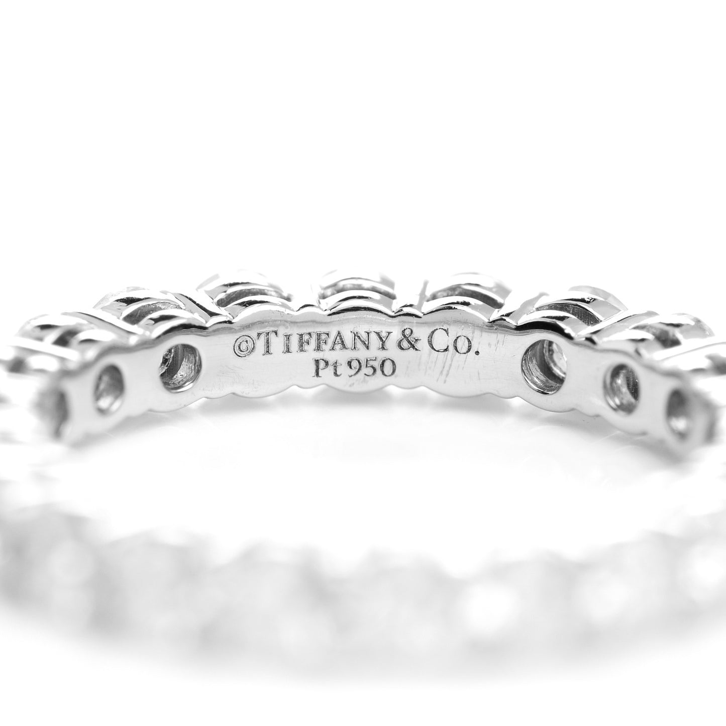 Platinum Diamond 3mm Embrace Eternity Band Ring 51 5.75