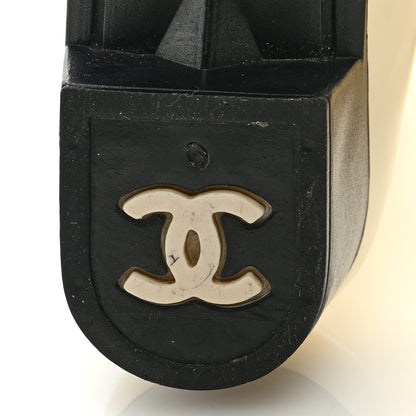 Chanel Rubber Camellia Rain Boots 36 Off White 7 of 11