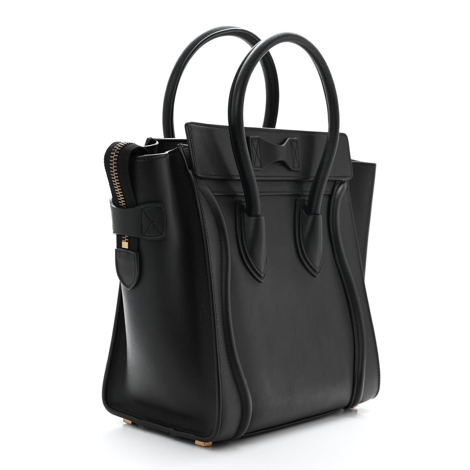 Celine Smooth Calfskin Micro Luggage Black 3 of 10