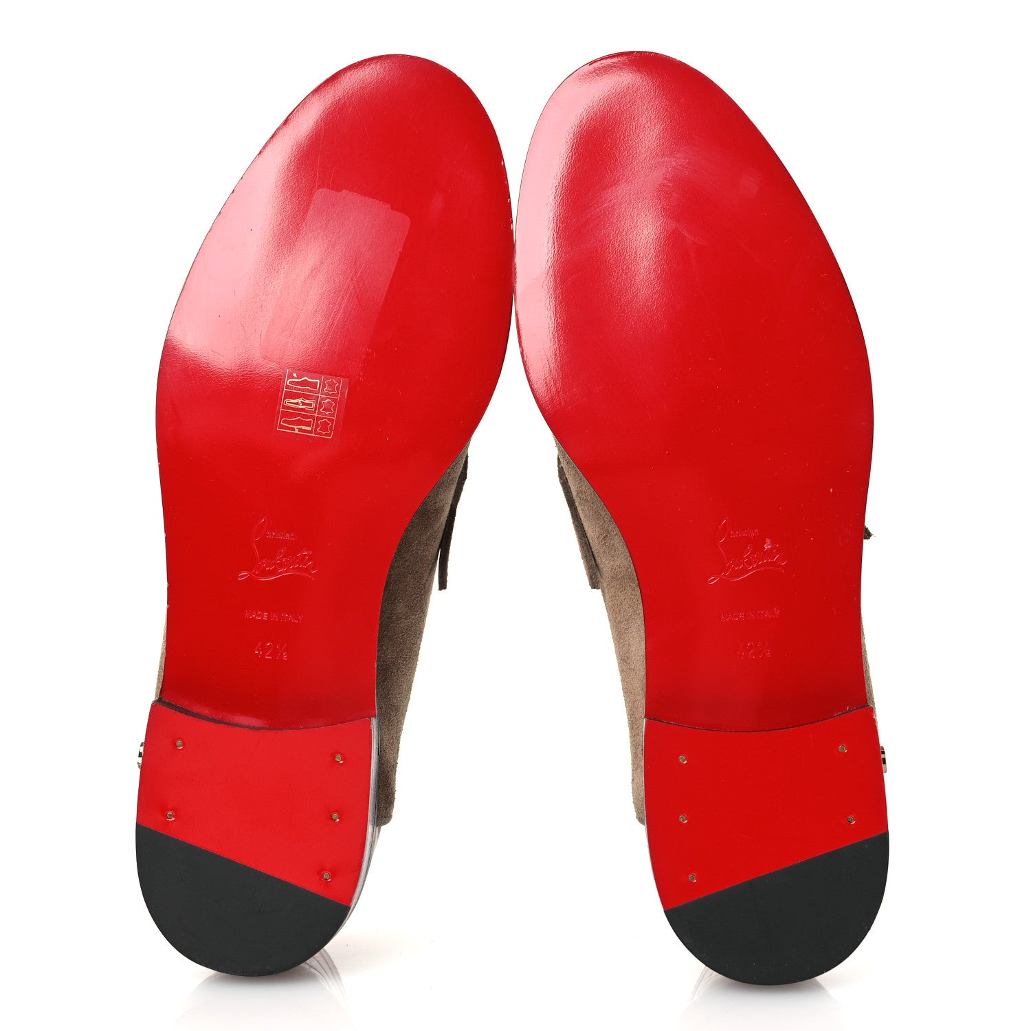 Christian Louboutin Crosta Alligator Embossed Mens Penny No Back Flat 42 Roca 7 of 11