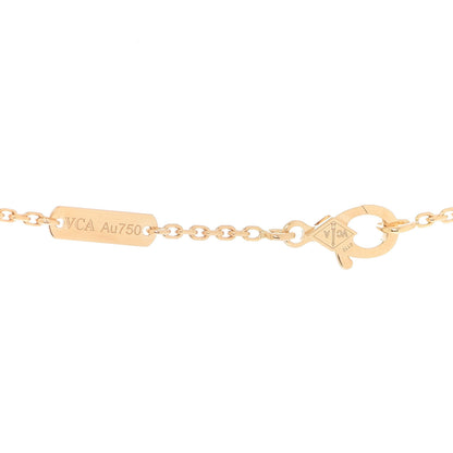 Van Cleef & Arpels 18K Yellow Gold Guilloche Vintage Alhambra Pendant Necklace 5 of 6