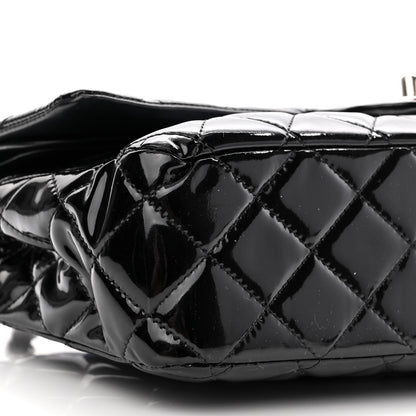 Chanel Patent Quilted Medium Double Flap Black 9 of 10