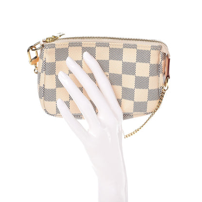 Louis Vuitton Damier Azur Mini Pochette Accessories 2 of 7